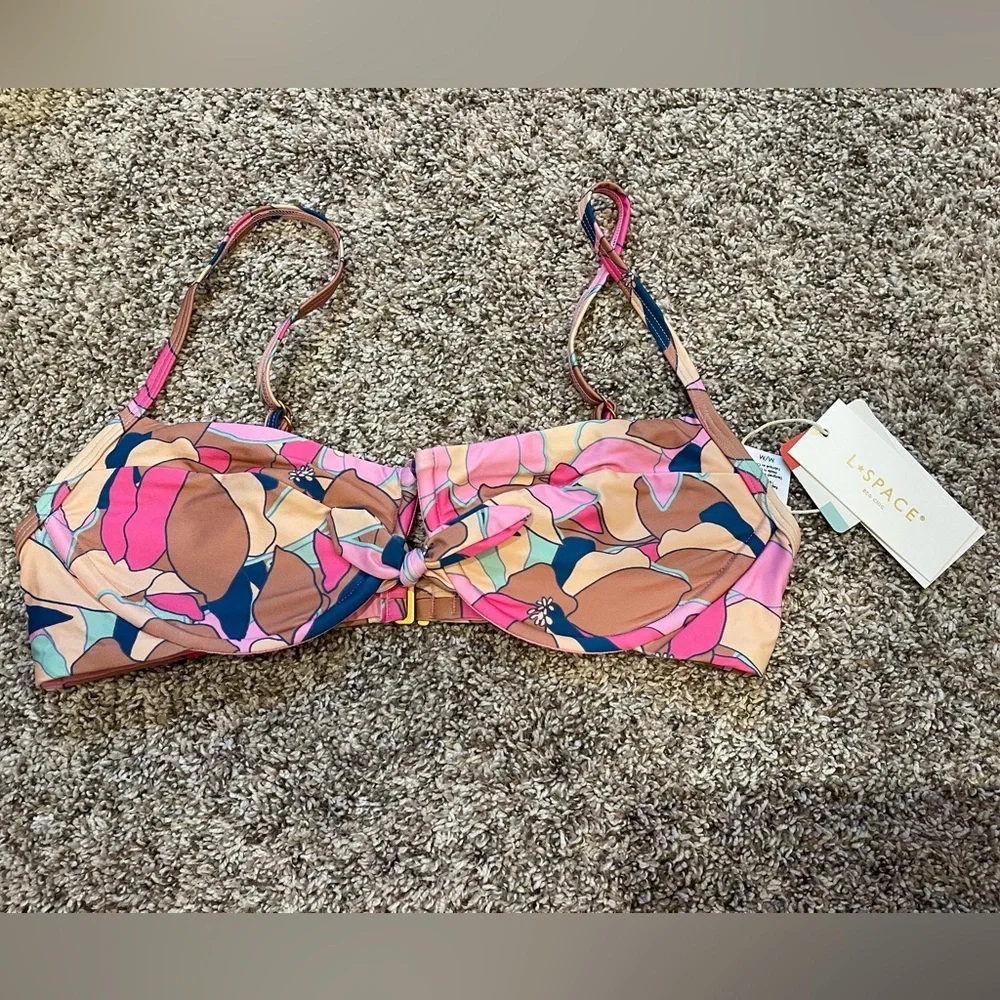 L*Space Rose Underwire Bikini Top in Sundazed Floral Size Medium